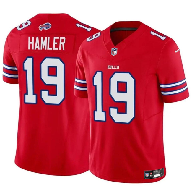 Men's Buffalo Bills #19 KJ Hamler Red 2024 F.U.S.E. Vapor Untouchable Limited Stitched Football Jersey