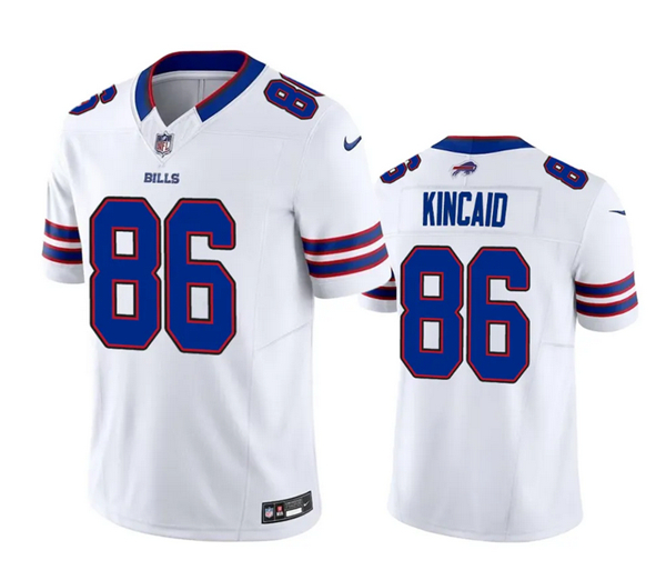 Men's Buffalo Bills #86 Dalton Kincaid White 2023 Draft Vapor Untouchable Stitched Football Jersey