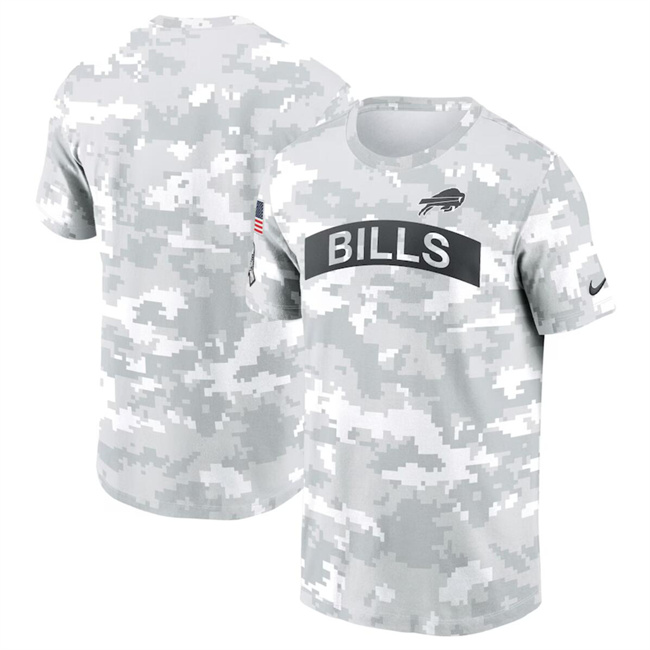 Men's Buffalo Bills 2024 Arctic Camo Salute To Service Performance T-Shirt