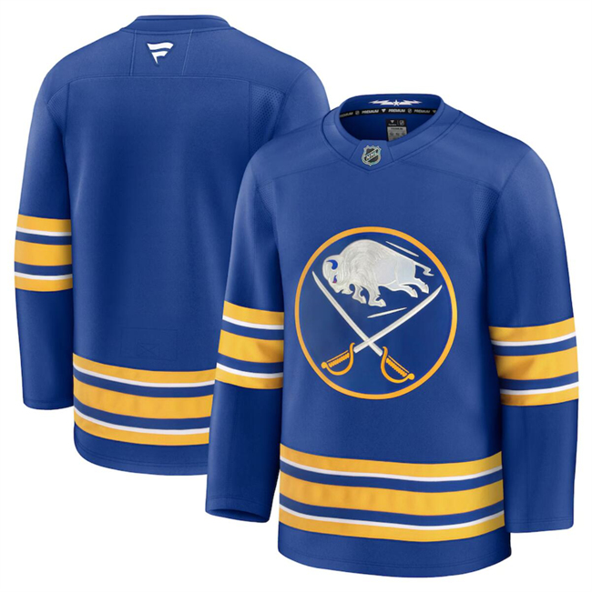 Men's Buffalo Sabres Blank Blue 2024-25 Home Stitched Hockey Jersey