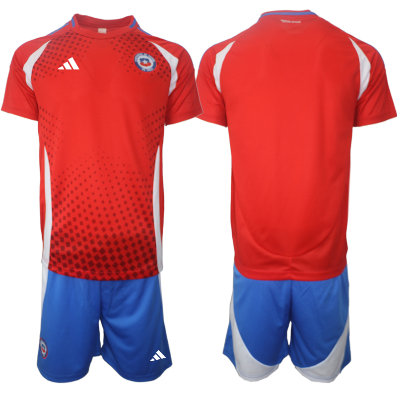Men's Chile home blank 2024-25 Suit Soccer Jerseys