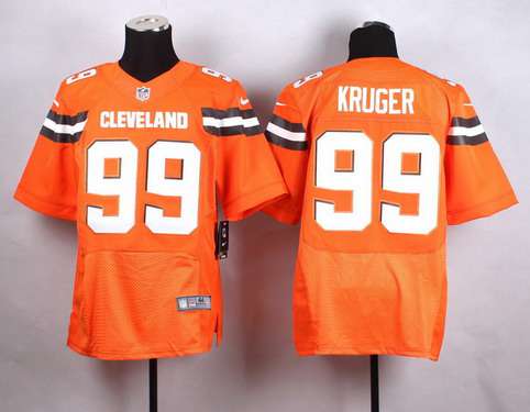 Men's Cleveland Browns #99 Paul Kruger 2015 Nike Orange Elite Jersey