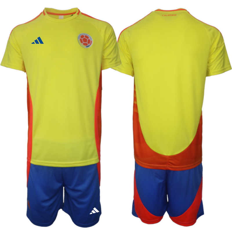 Men's Colombia home blank 2024-25 Suit Soccer Jerseys