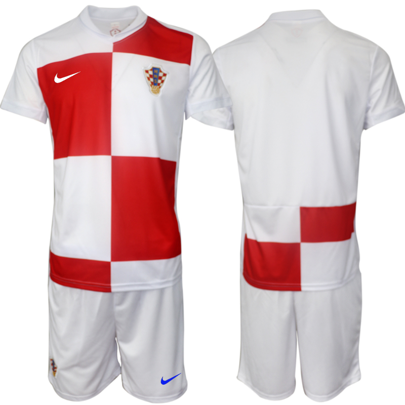 Men's Croatia home blank 2024-25 Suit Soccer Jerseys