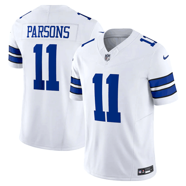 Men's Dallas Cowboys #11 Micah Parsons White 2023 F.U.S.E. Limited Stitched Football Jersey