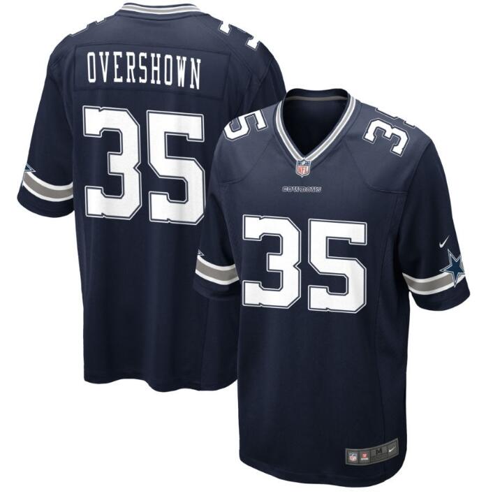 Men's Dallas Cowboys #35 Overshown DeMarvion Navy Stitched Football Game Jersey