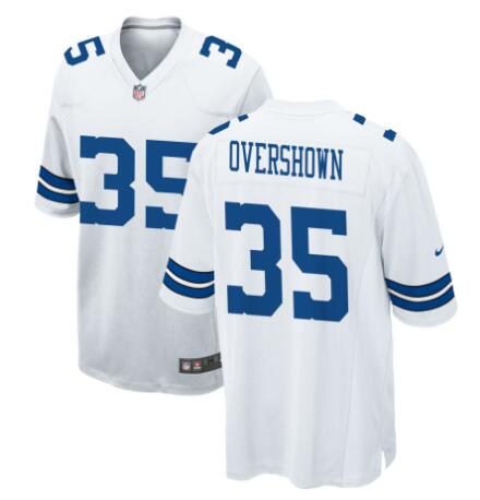 Men's Dallas Cowboys #35 Overshown DeMarvion White Stitched Football Game Jersey