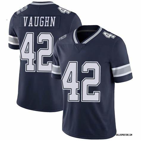 Men's Dallas Cowboys #42 Deuce Vaughn Navy Vapor Limited Stitched Jersey