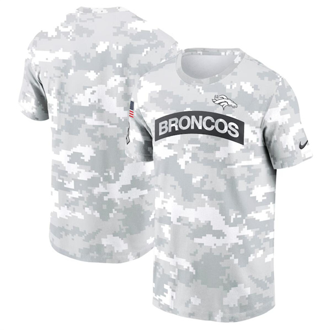 Men's Denver Broncos 2024 Arctic Camo Salute To Service Performance T-Shirt