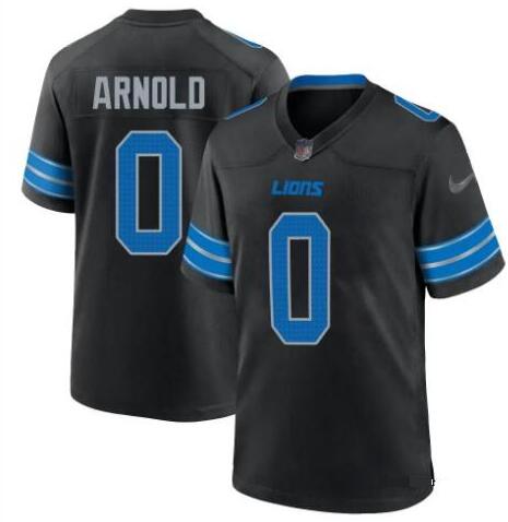 Men's Detroit Lions #0 Terrion Arnold Black Vapor Limited Football Stitched Jersey