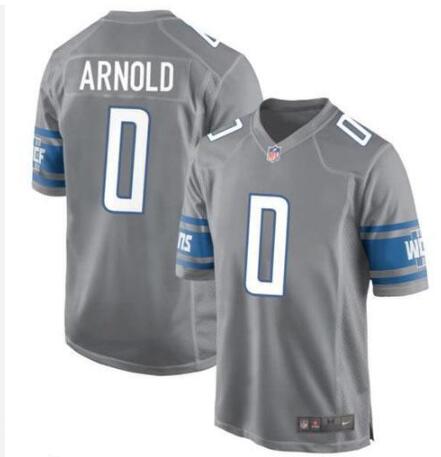 Men's Detroit Lions #0 Terrion Arnold Gray Vapor Limited Football Stitched Jersey