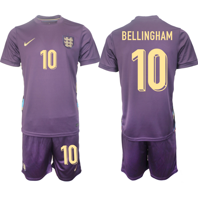 Men's England away 10# BELLINGHAM 2024-25 Suit Soccer Jerseys