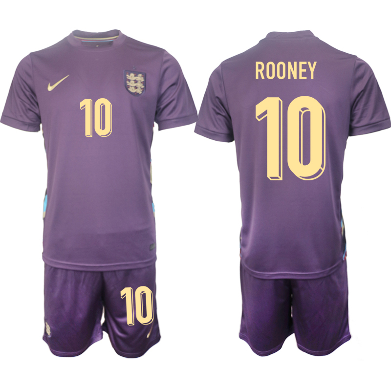 Men's England away 10# ROONEY 2024-25 Suit Soccer Jerseys