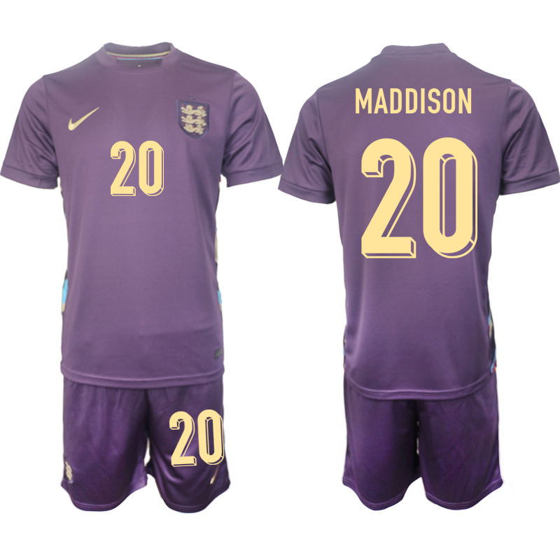 Men's England away 20# MADDISON 2024-25 Suit Soccer Jerseys