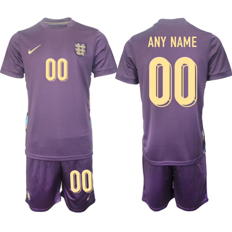 Men's England away any name 2024-25 Suit Soccer Jerseys