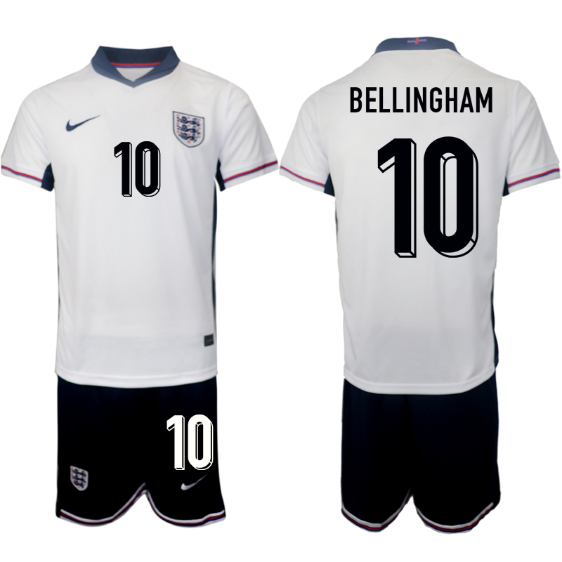 Men's England home 10# BELLINGHAM 2024-25 Suit Soccer Jerseys