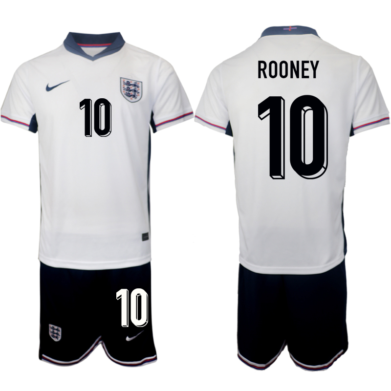 Men's England home 10# ROONEY 2024-25 Suit Soccer Jerseys