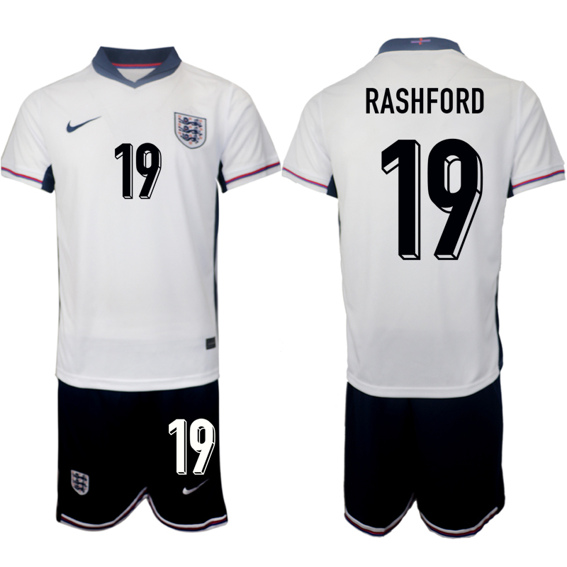 Men's England home 19# RASHFORD 2024-25 Suit Soccer Jerseys