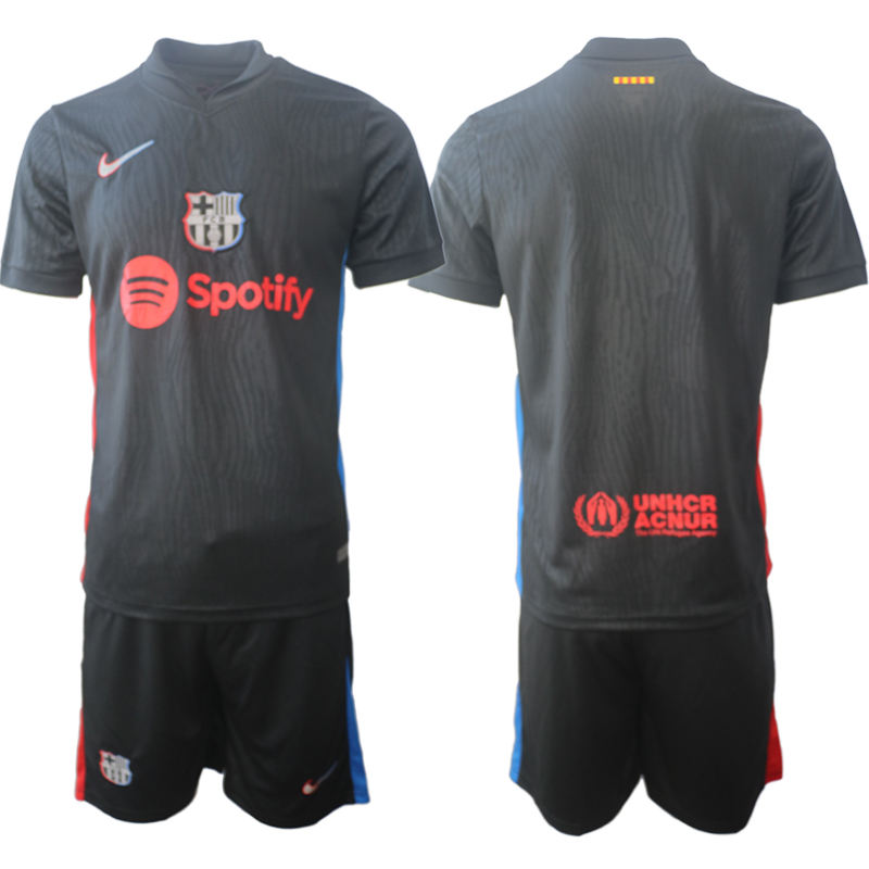 Men's FC Barcelona away blank  2024-25 Suit Soccer Jerseys