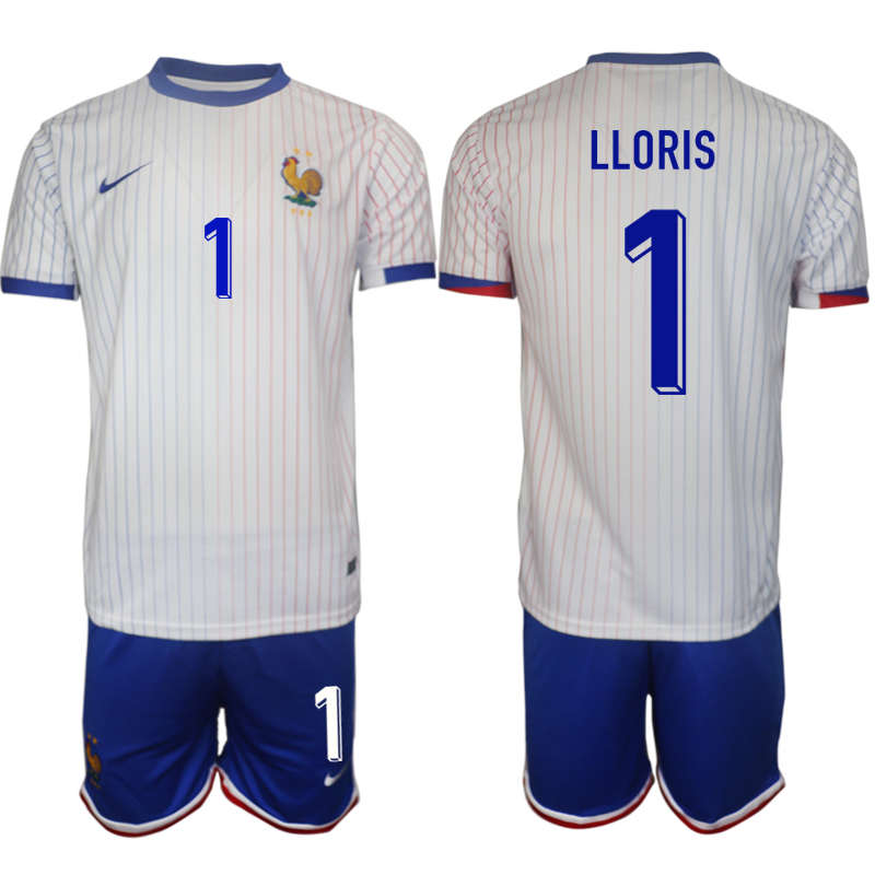 Men's France away 1# LLORIS 2024-25 Suit Soccer Jerseys