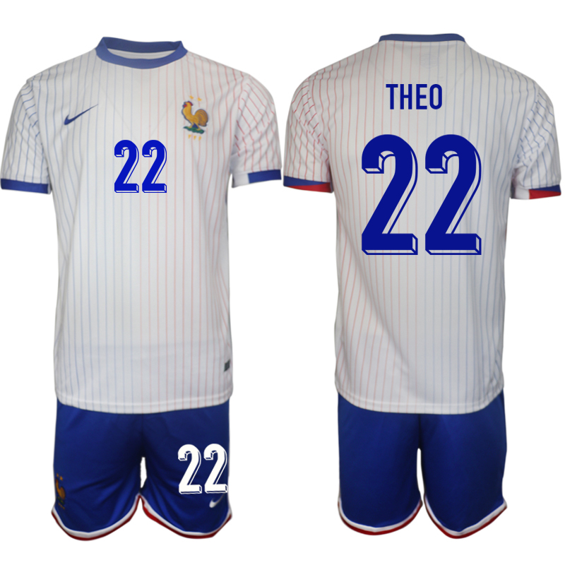 Men's France away 22# THEO 2024-25 Suit Soccer Jerseys