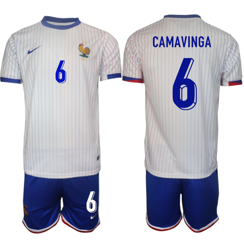 Men's France away 6# CAMAVINGA 2024-25 Suit Soccer Jerseys