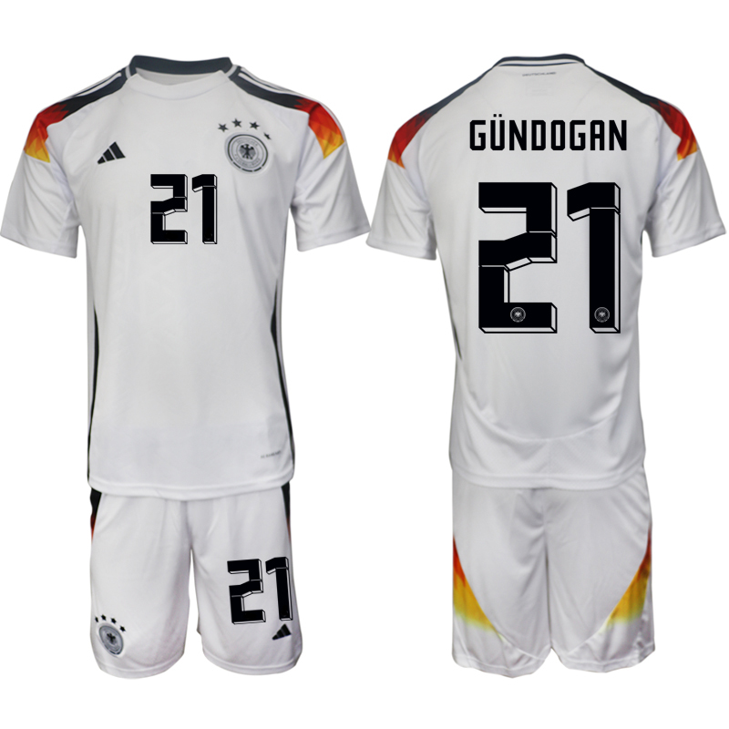 Men's Germany home 21# GUNDOGAN 2024-25 Suit Soccer Jerseys