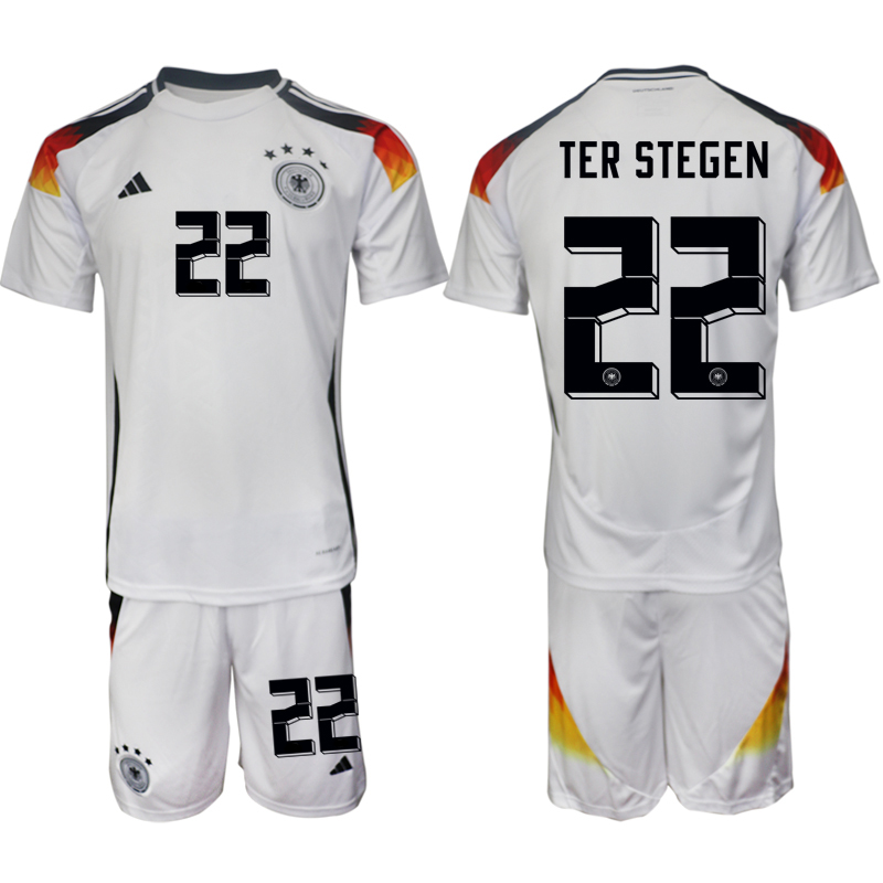 Men's Germany home 22# TER STEGEN 2024-25 Suit Soccer Jerseys