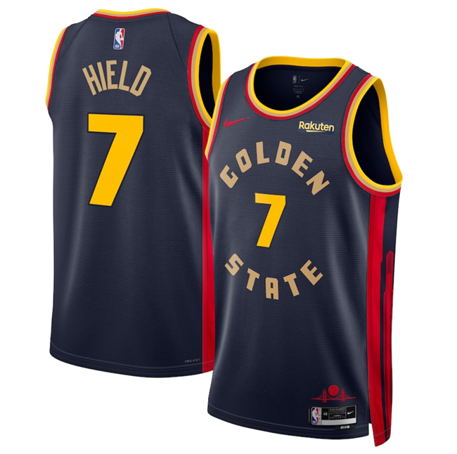 Men's Golden State Warriors #7 Buddy Hield Navy 2024-25 City Edition Stitched Basketball Jersey