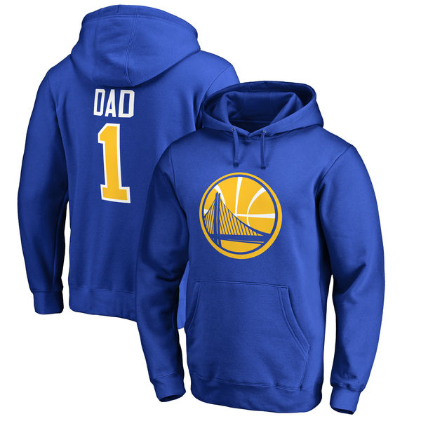 Men's Golden State Warriors Royal 1 Dad Pullover Hoodie