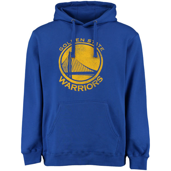 Men's Golden State Warriors Royal Distressed Hoodie