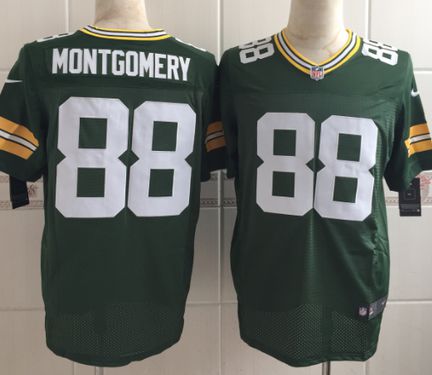 Men's Green Bay Packers #88 Ty Montgomery Nike Green Elite Jersey