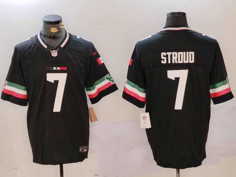 Men's Houston Texans #7 C.J. Stroud Black Mexico F.U.S.E. Vapor Limited Stitched Jersey