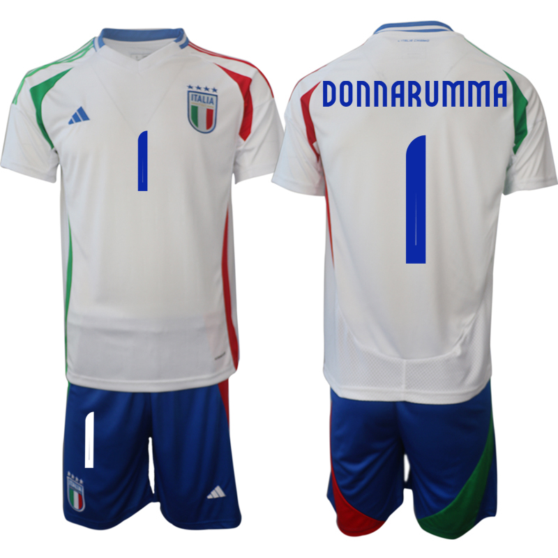 Men's Italy away 1# DONNARUMMA 2024-25 Suit Soccer Jerseys