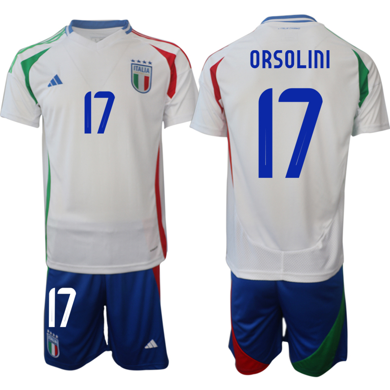 Men's Italy away 17# ORSOLINI 2024-25 Suit Soccer Jerseys