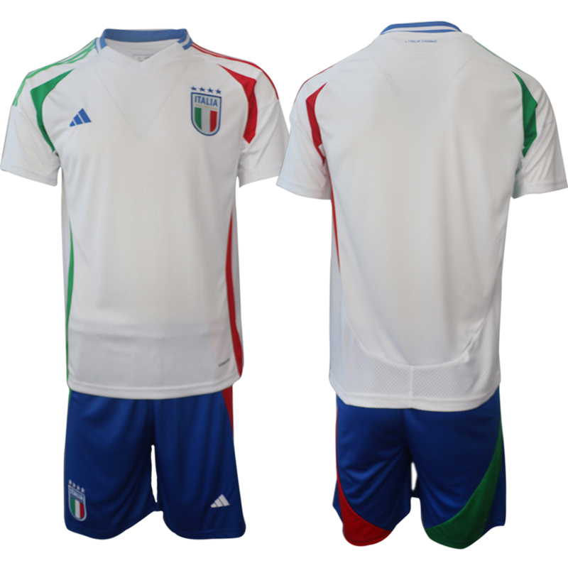 Men's Italy away blank 2024-25 Suit Soccer Jerseys