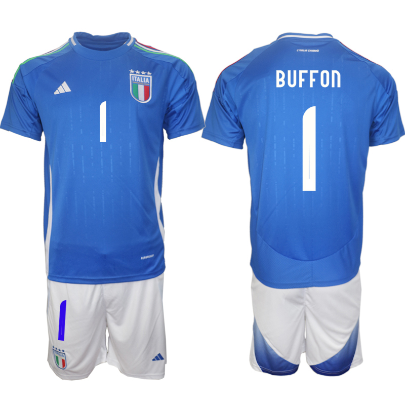 Men's Italy home 1# BUFFON 2024-25 Suit Soccer Jerseys