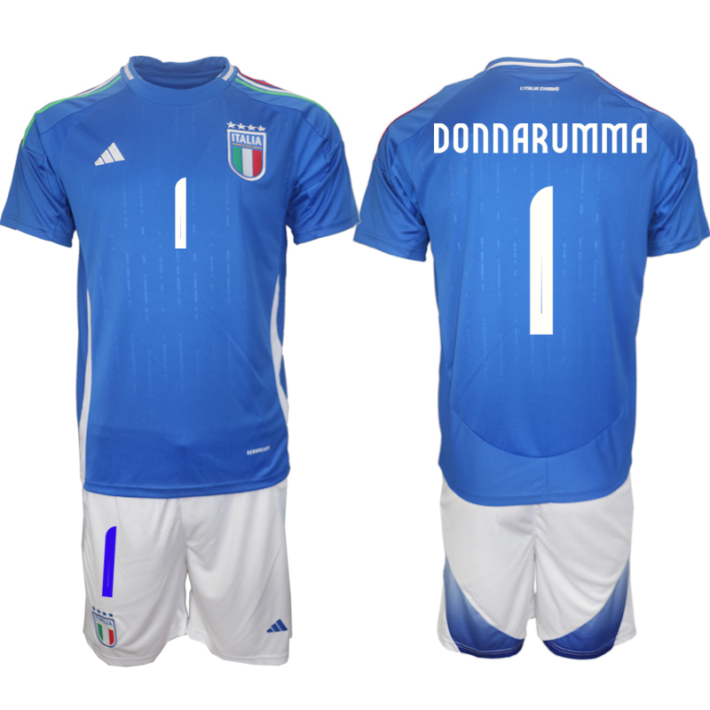 Men's Italy home 1# DONNARUMMA 2024-25 Suit Soccer Jerseys