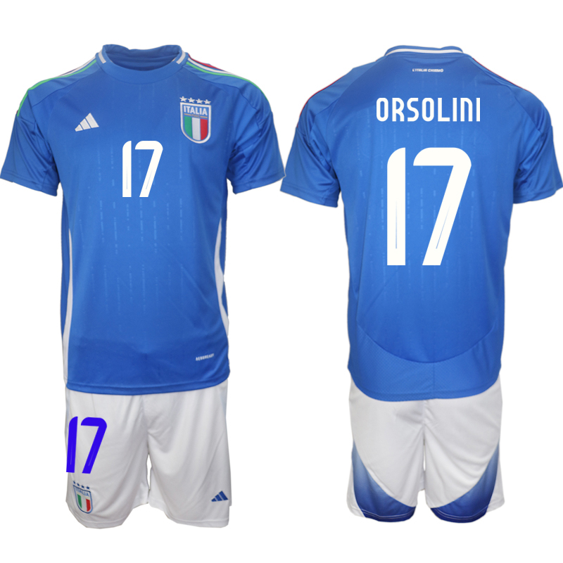 Men's Italy home 17# ORSOLINI 2024-25 Suit Soccer Jerseys