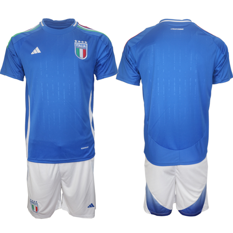 Men's Italy home blank 2024-25 Suit Soccer Jerseys