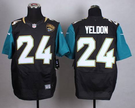 Men's Jacksonville Jaguars #24 T. J. Yeldon 2013 Nike Black Elite Jersey