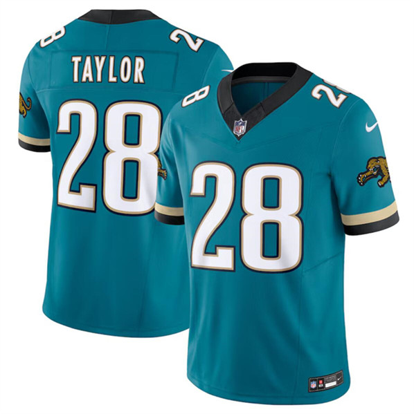 Men's Jacksonville Jaguars #28 Fred Taylor Teal 2024 F.U.S.E. Prowler Throwback Vapor Limited Football Stitched Jersey