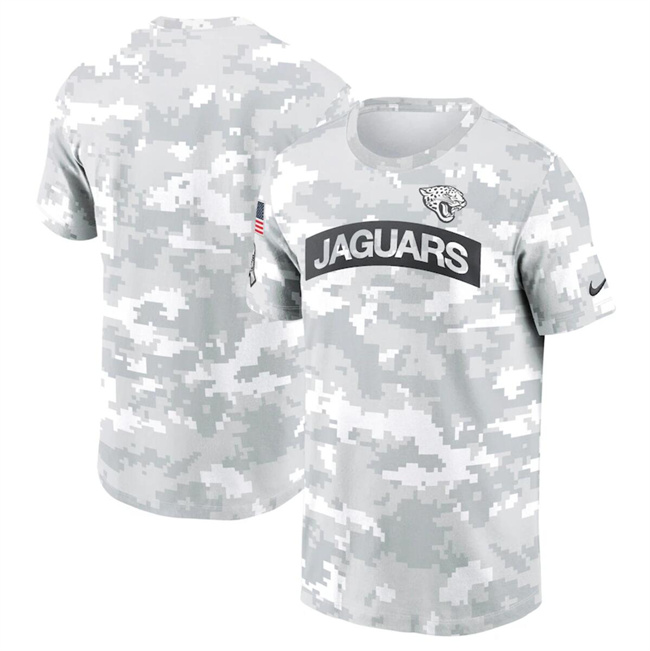 Men's Jacksonville Jaguars 2024 Arctic Camo Salute To Service Performance T-Shirt