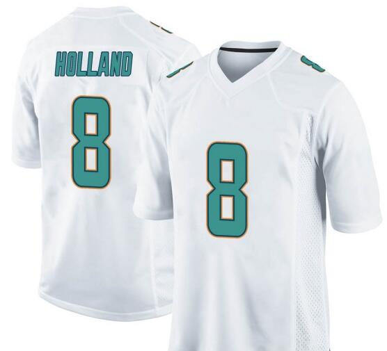 Men's Jevon Holland Miami Dolphins No.8 Game Jersey - White