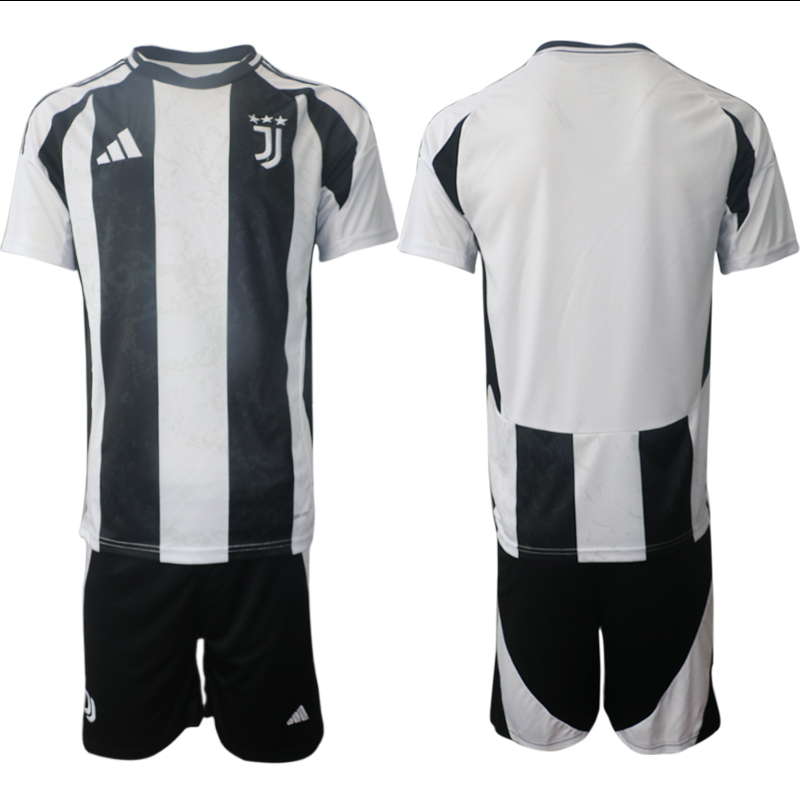 Men's Juventus FC home blank 2024-25 Suit Soccer Jerseys