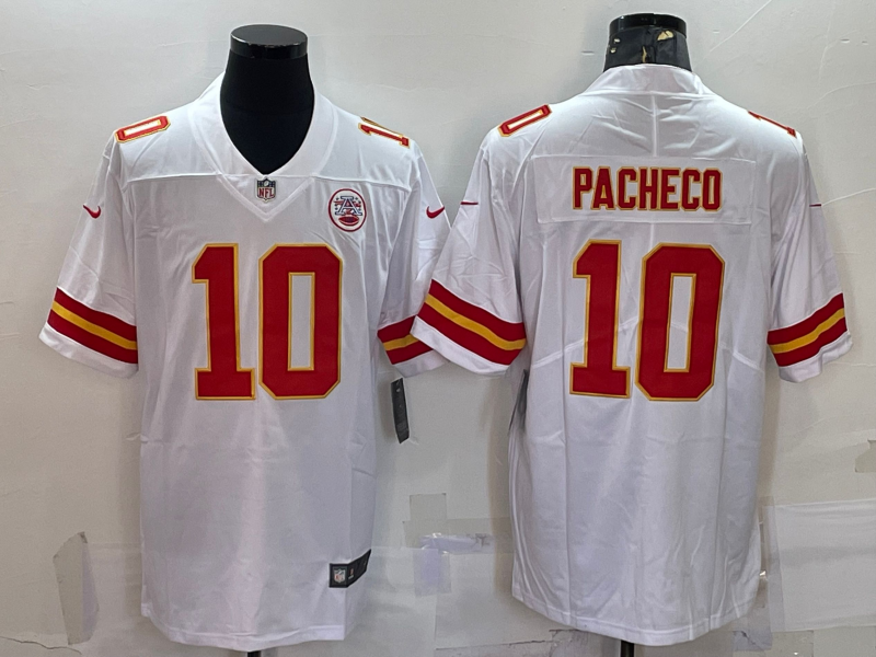 Men's Kansas City Chiefs #10 Isiah Pacheco White 2022 Vapor Untouchable Stitched NFL Nike Limited Jersey