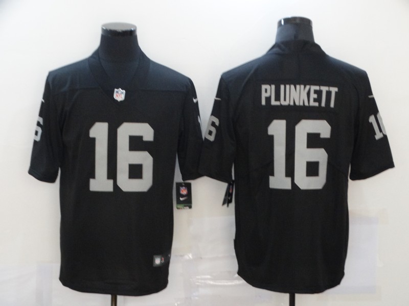 Men's Las Vegas Raiders #16 Jim Plunkett Black 2017 Vapor Untouchable Stitched NFL Nike Limited Jersey