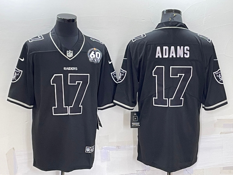 Men's Las Vegas Raiders #17 Davante Adams Black Shadow 2021 Vapor Untouchable Stitched Nike Limited Jersey