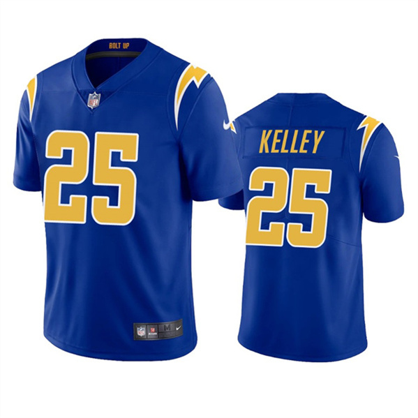 Men's Los Angeles Chargers #25 Joshua Kelley Royal Vapor Untouchable Limited Stitched Jersey