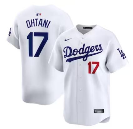 Men's Los Angeles Dodgers #17 Shohei Ohtani Nike Home Limited Player White Jersey